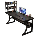 Bedroom study desk computer desk desktop gaming desk home office desk with storage shelf simple desk