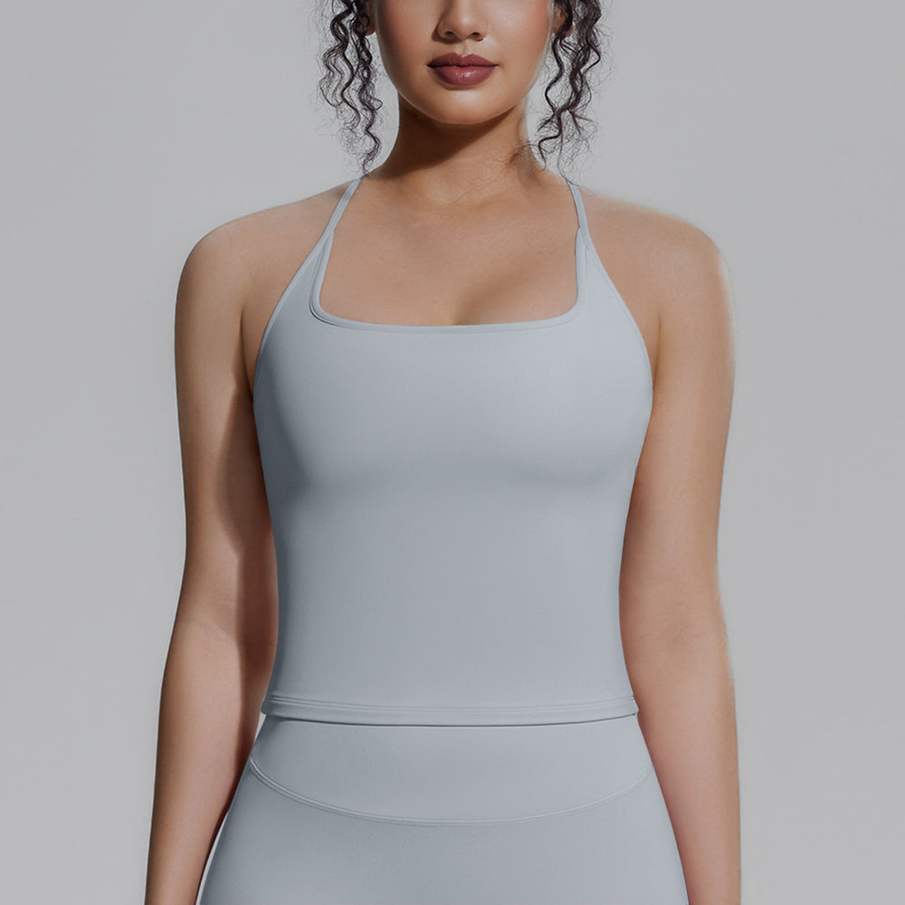new arrival tight sports intimates women's padded i-shaped back yoga tops pilates fitness vest