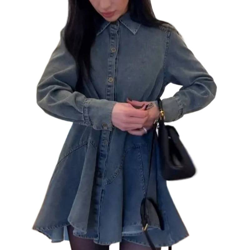 Amazon casualeleganteasiest for matchpolo collar dress women's spring and summer new arrival silmslimming look short skirt