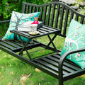 Balcony small table and chair three-piece set casuallift coffee table table and chair combination house garden outdoor courtyard iron bench