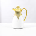 Wholesale cross-border luxury insulated kettle: large capacity coffee pot for home and commercial use, insulated water kettle with logo, gold teapot