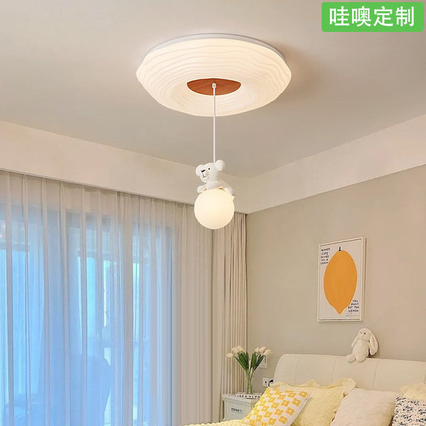 [Wow] Children's room ceiling modern simplicity 2025 new creative cartoon cute bear room lamps