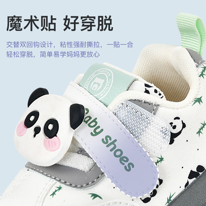 Toddler shoes for boys, spring and autumn infant shoes, soft sole functional cartoon shoes for babies aged 1-3, boys' shoes