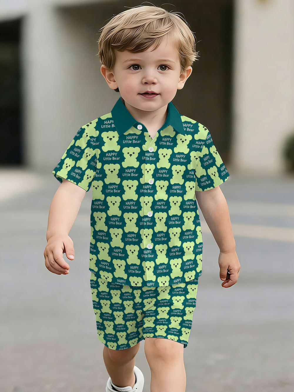 hot-selling children's short-sleeved shirt set, casual shirt set, summer simple stripes, dropshipping available