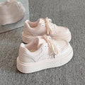 Campus style thick-soled sneakers for women 2026new arrivalspringwhite shoes for women's shoes easiest for match student bread shoes trendy shoes