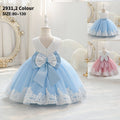 Baby girl sleeveless vest dress with bow - birthday, first birthday, cross-border, european & american style, tutu princess dress for girls