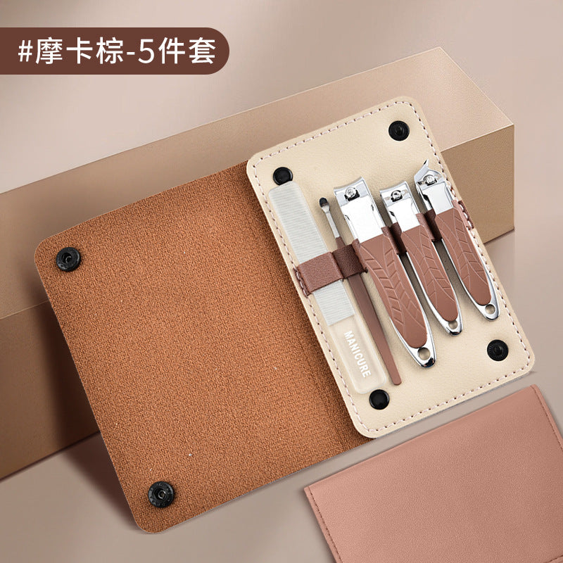 Slanted nail clipper suitnail art manicure tools nail clipper suit one piece starting batch nail clippers high-end set box
