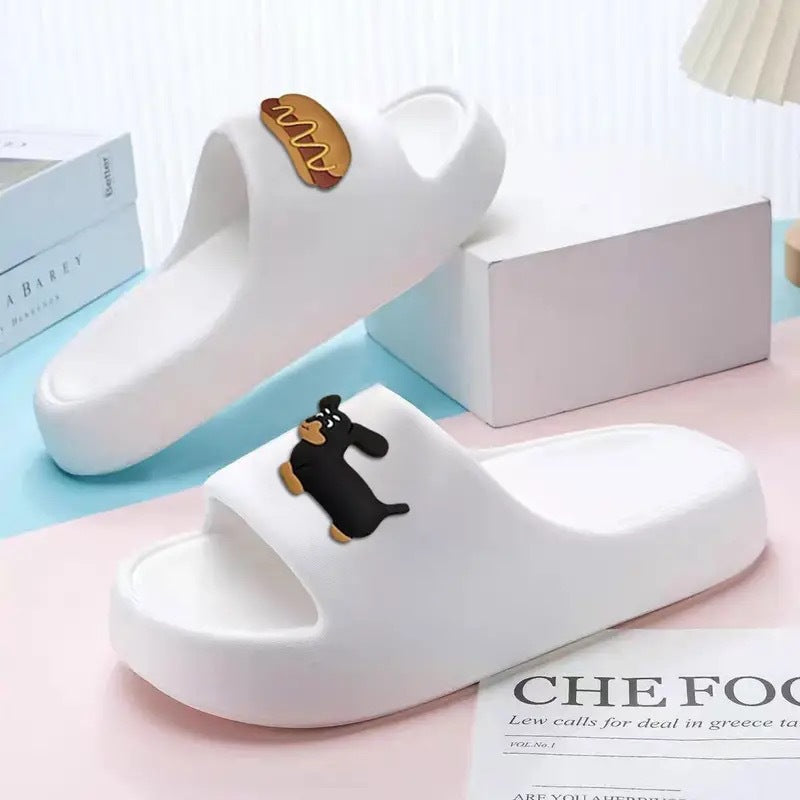 2026 new women's summer slippers - cloud-like comfort, soft sole, casual home wear, thick-soled one-strap slides for bathroom use