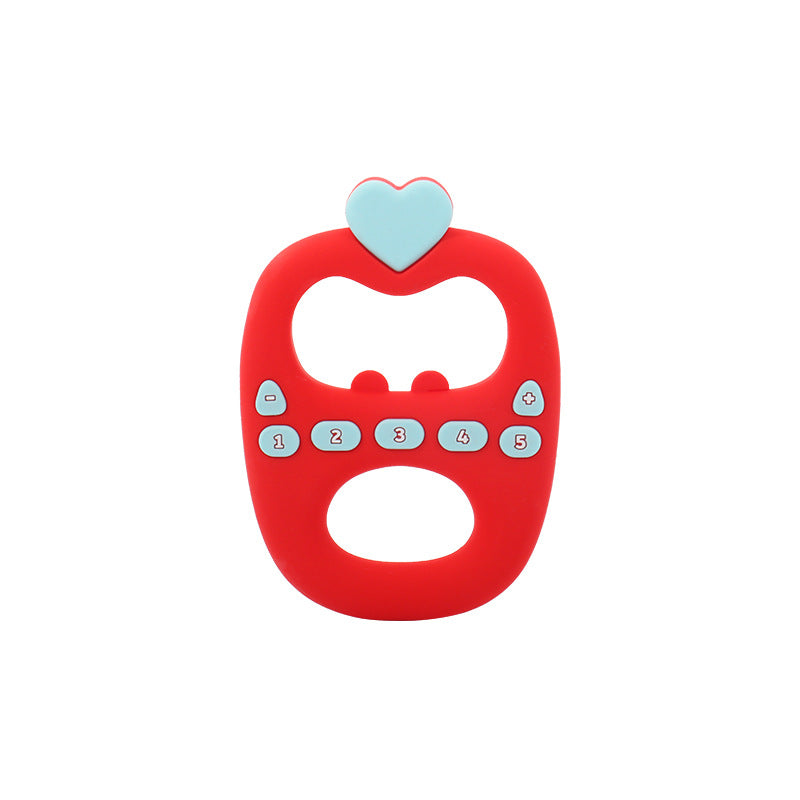 Food Grade Silicone Toothpaste Color Double Grip Buttons New 2025 Baby Bite Gum Baby Teething Chewing Toy