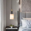 Chinese style spanish natural marble bedroom bedside pendant light modern creative hotel b&b restaurant bar counter small chandelier