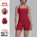 New nude feel racerback compression workout set - high waist, butt-lifting pilates & yoga activewear set