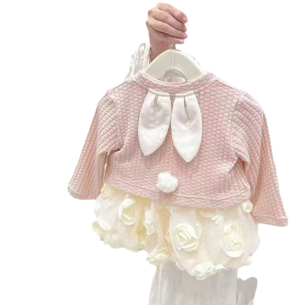 Girls' dress  new spring collection kids two-piece set spring baby girl princess dress spring and autumn skirt outfit