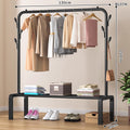 Clothes hanger floor-standing bedroom for home double-pole clothes drying rack clothes rack indoor clothes coat rack thickened balcony clothes pole