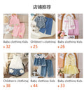 Baby clothing kids set children outfit white vest + blue shorts children's clothing