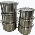304 stainless steel set pot factory direct salesexport5pcs straight stainless steel pot 22-24-26-28-30cm