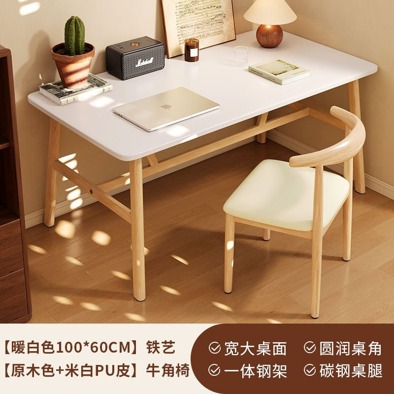 Computer desk bedroom for home desk office table girl casual workbench rectangular simple rental house table and chair