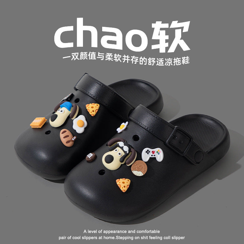 Women's clogs - new outdoor/indoor anti-slip thick-soled slippers for couples - summer comfort
