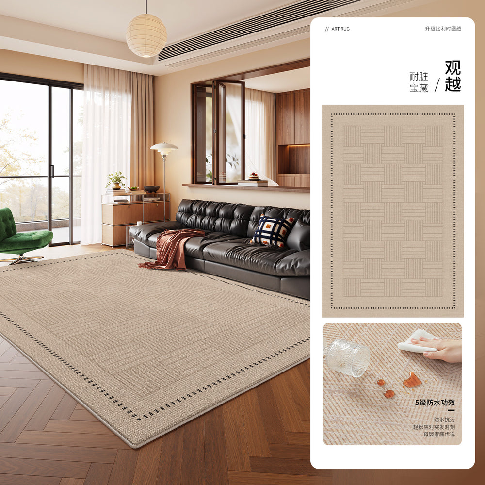 Carpet living room medieval style classysense retro no-wash wipeable waterproof anti-fouling sofa coffee table floor mat stain-resistant carpet