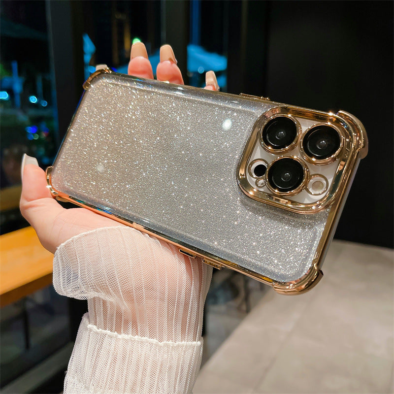 All-inclusive lens film four-corner airbag apple 17 mobile phone case suitable for iphone14 anti-fall 13promax protective cover
