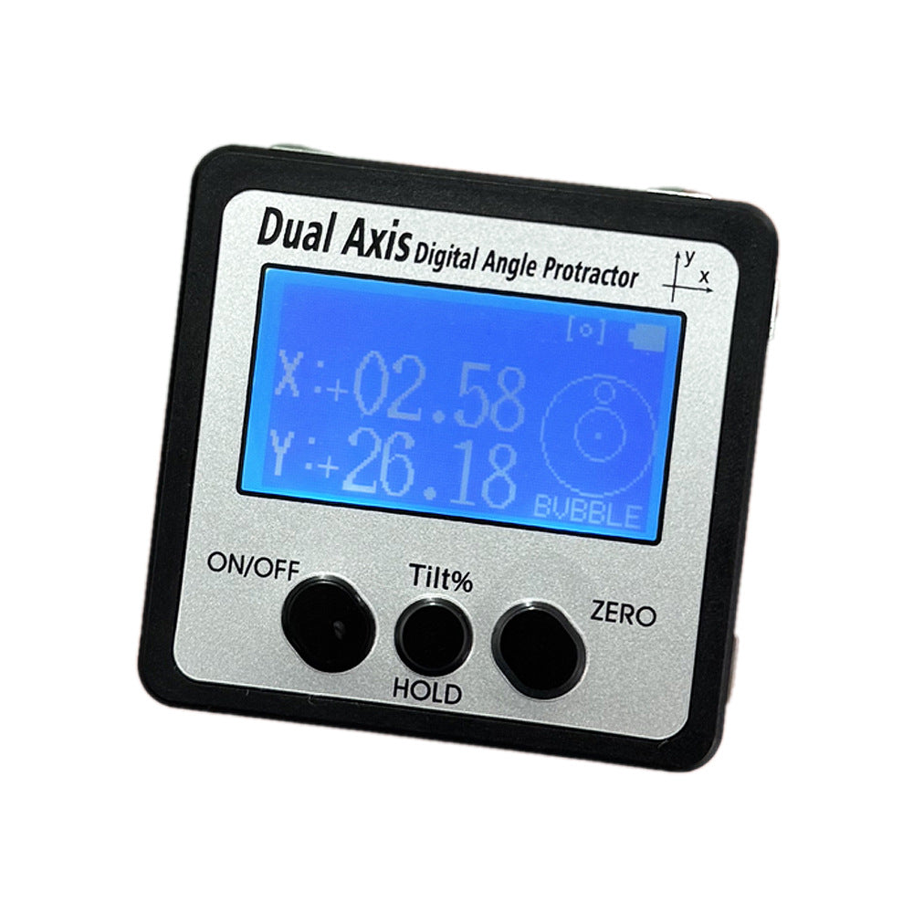 JAVIER high-precision dual-axis digital display tilt box electronic angle ruler with magnetic angle meter angle gauge level