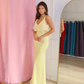 European and american style women's summer  new arrivals: solid color v-neck camisole ruffle trim sexy bodycon mini dress wholesale