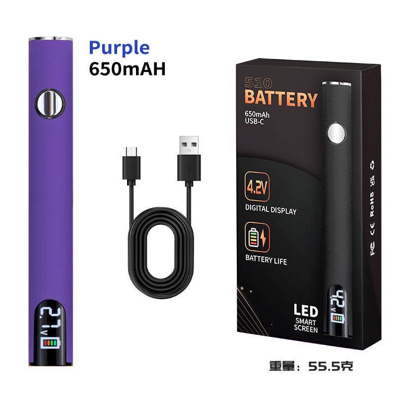 Cross-border explosive portable USB electric soldering iron USB wire burning pen digital display electric welding pen adjustable temperature 510 Loro iron connector