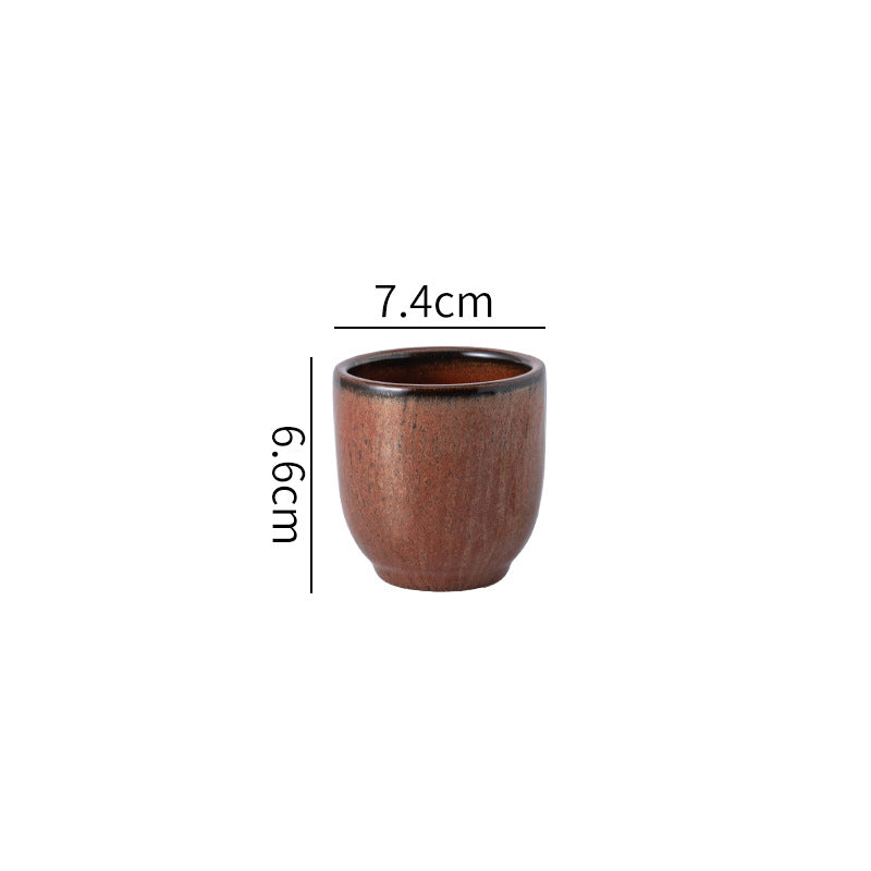 Japanese retro kiln-change exquisite afternoon tea solo serving stylish plating restaurant hotel high-value bowl, plate, and dish set