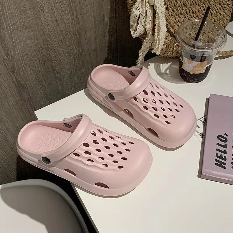 New arrival crocs cute girl fashion student outwear toe shoes summer beach sandals and slippers couple shoes for men