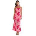 C7671 cross-border   fashion women's summer elegant sexy slim-fit backless dress