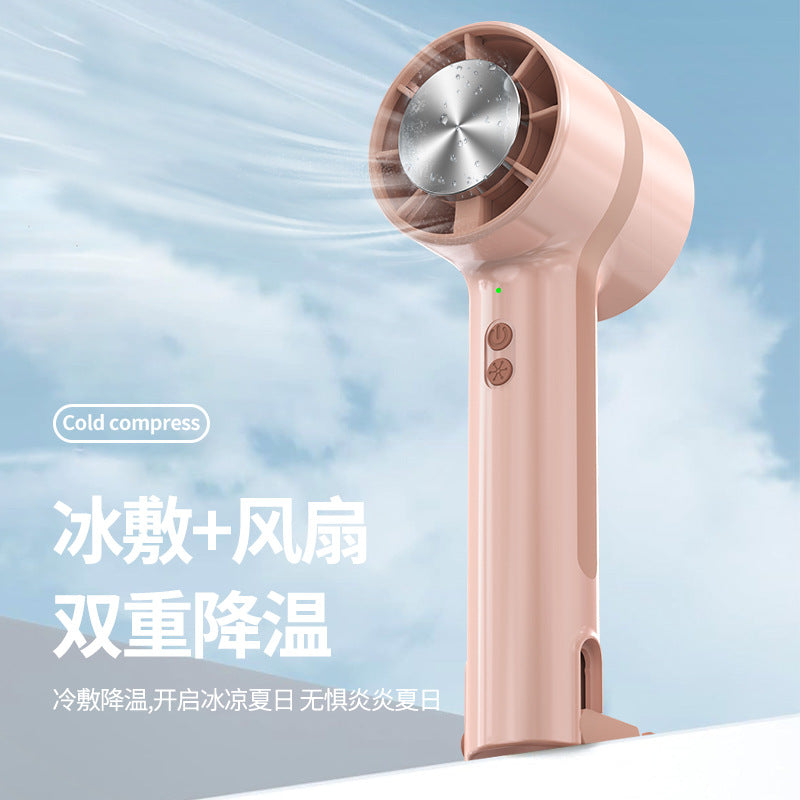 New outdoor cooling handheld fan - home desktop multifunctional stand fan - cross-border customizable logo available