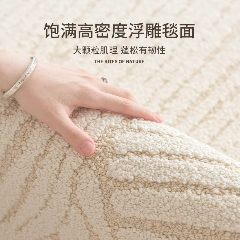 Carpet living room diatom silk new arrival cream style waterproof anti-fouling classy sense floor mat large area sofa coffee table mat