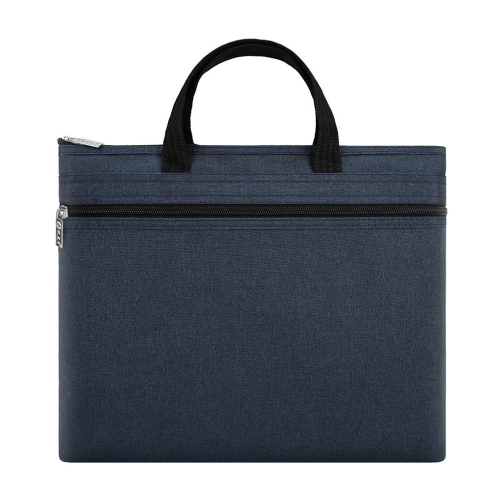 Large capacity waterproof satchel document bag zipper conference bag double layer document bag storage bag document bag customized logo