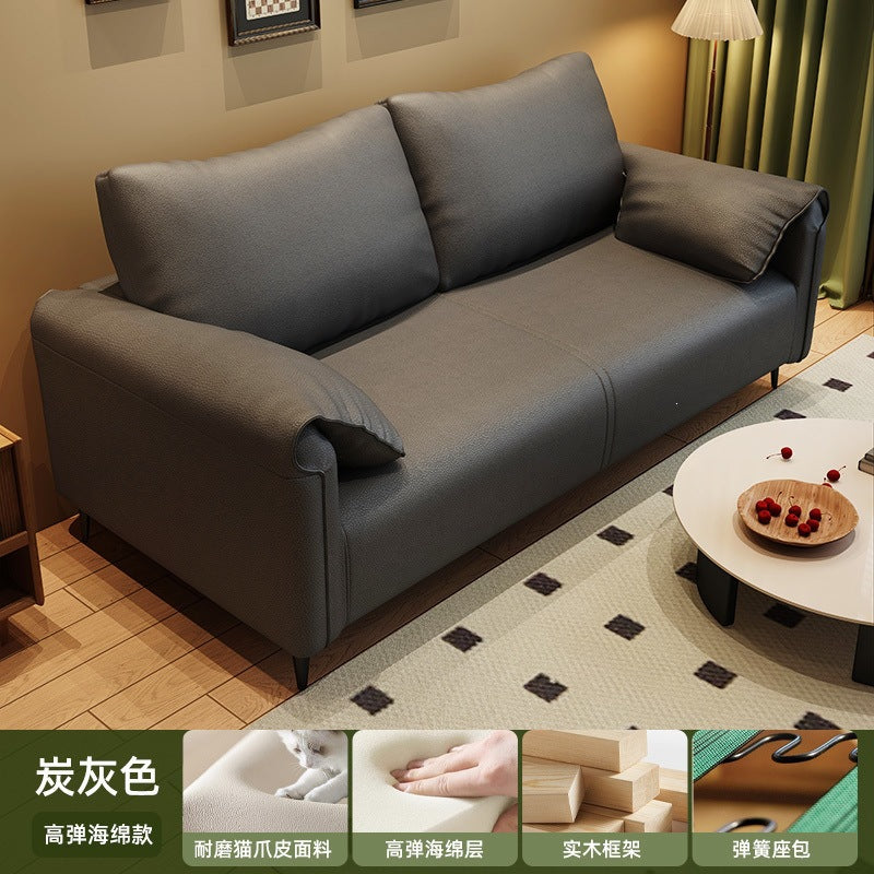 Sofa living room small apartment b&b rental room double three-seater ear lazy straight row fabric sofa new arrival