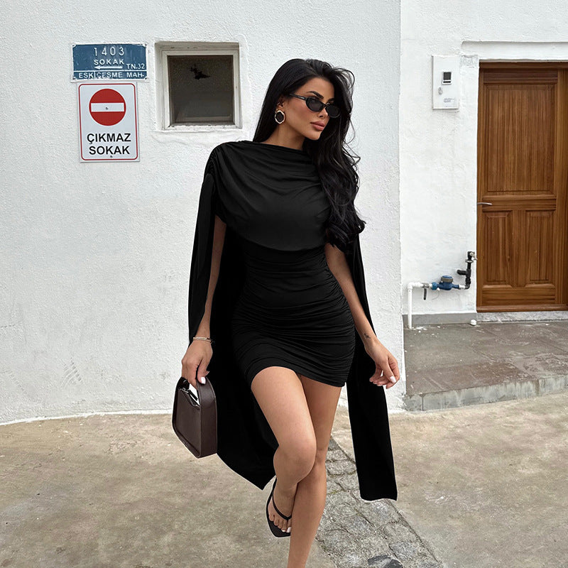 Q25ds070 new african women's fashion: sexy off-the-shoulder mini dress - premium quality, high-end nightclub style