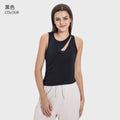 Summer new fashion sexy lightweight yoga top moisture-wicking outdoor tennis sports tank top women's dss060