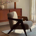 Single sofa chair richard french medieval style living room balcony casual chair solid wood designer sofa single chair