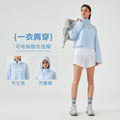 Summer short hidden hood windbreaker women's waterproof lightweight quick-dry breathable outdoor sports jacket d25006