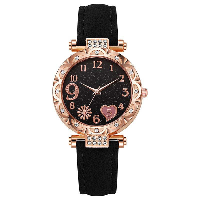 Wholesale in-stock set: minimalist fashion quartz watch for women - versatile, stylish, and perfect for casual wear