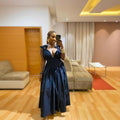 European and american cross-border new women's bow-tie waist fashionable swing dress - hot seller in africa and europe