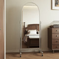Influencer-style full-length mirror for home bedroom, freestanding, portable dressing mirror, stainless steel slimming mirror, large mirror for dancing