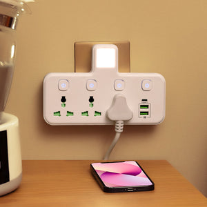 British standard hong kong version conversion plug pd fast charging usb with light multi-function converter singapore british standard european standard american standard