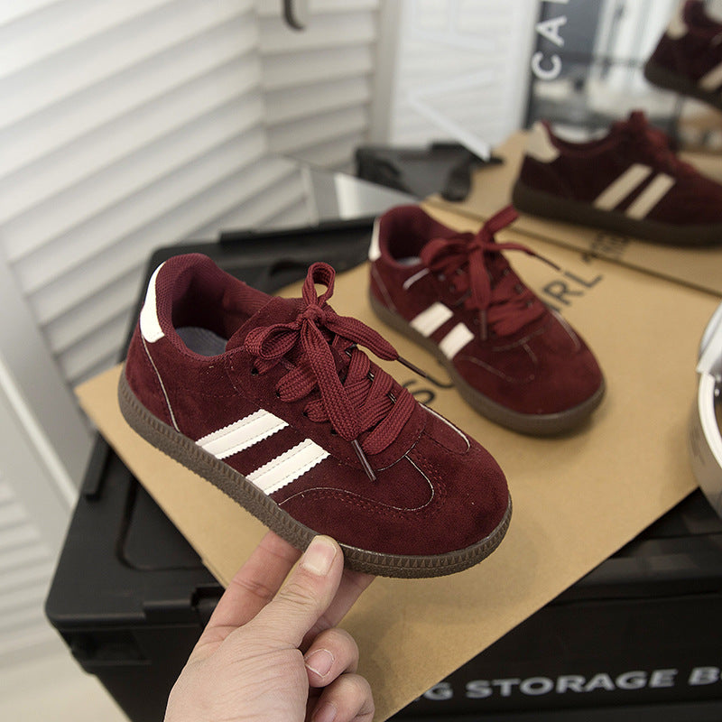 Girls casual sports shoes 2025 spring and autumn new boys fashion versatile moral training shoes children's Forrest Gump board shoes single shoes