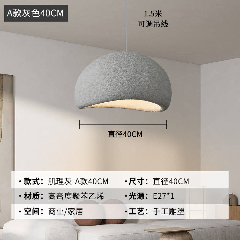 Wabi Silent Wind Chandelier Cream Wind Clothing Store Model Room B & B Restaurant Hotel Empty Villa Living Room Restaurant Lighting