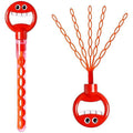 Hand holding smiling face 32-hole bubble wand blowing bubble toy opening five claws large bubble blowing machine toy cross-border popular model