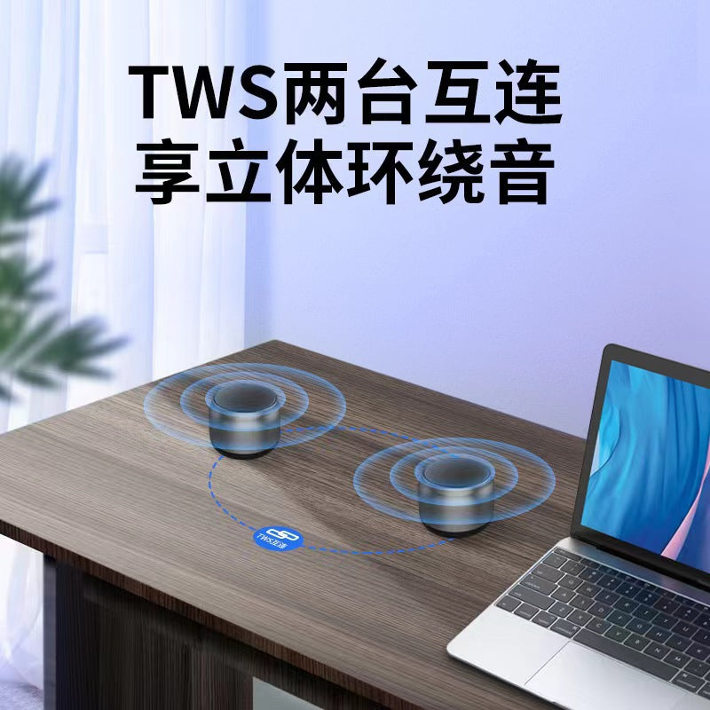 New premium bluetooth speaker - compact desktop mini speaker - tws dual wireless - perfect for gifting