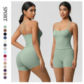 new arrivalpure color suspender beautiful back sports bra suithigh waist hip lifting running fitness yoga suit for women