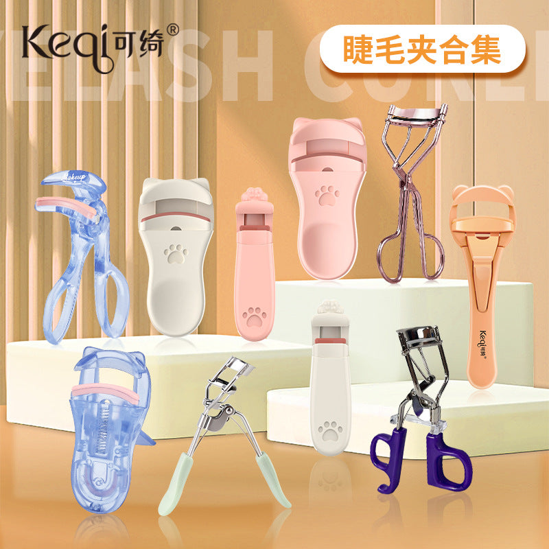 Keqi comfy basics wide-angle duck tongue eyelash curler fits eyelids, curls and long-lasting hair-styling with adhesive strips, beauty tools