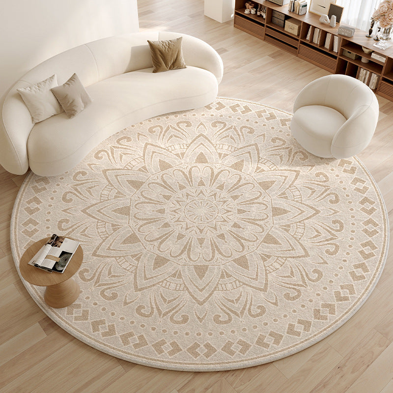 Accessible luxury round carpet living room sofa classy bedroom bedside cloakroom computer chair swivel chair study table floor mat