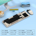 Viper km100 wired keyboard and mouse combo - mechanical feel, color matching, usb, for office, pc, and laptop