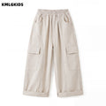 autumn new arrival: stylish wide-leg cargo pants for girls - trendy, cool, and casual